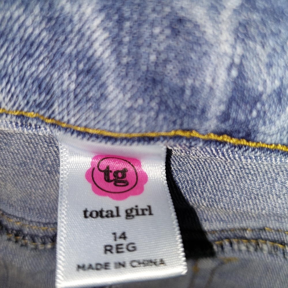 ✨️OUTFIT BUNDLE-Arizona Plaid Shirt w/sequin AND Total Girl Jeans sequin, Size:L - Picture 15 of 16